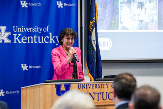 NIH Director Monica Bertagnolli presents “Improving Health Through Biomedical Research: Guiding Principles and an Orientation to NIH.”