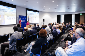 NIH Director Monica Bertagnolli presents “Improving Health Through Biomedical Research: Guiding Principles and an Orientation to NIH.”