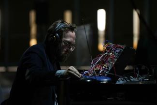 Timothy Moyers performs “Stromspannung: Performance for Modular Synthesizers & Field Recordings.”