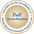 AAHRPP Full Accreditation