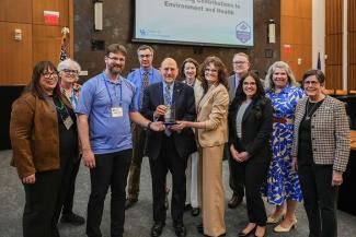 Arthur Frank, M.D., Ph.D., professor and chair emeritus in the Department of Environmental and Occupational Health at the Dornsife School of Public Health, Drexel University, presented the keynote