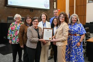 Lexington Mayor Linda Gorton signed a proclamation recognizing April as Environment and Health Month.