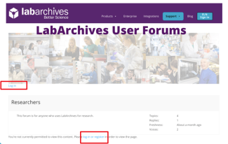 Labarchives User Forum